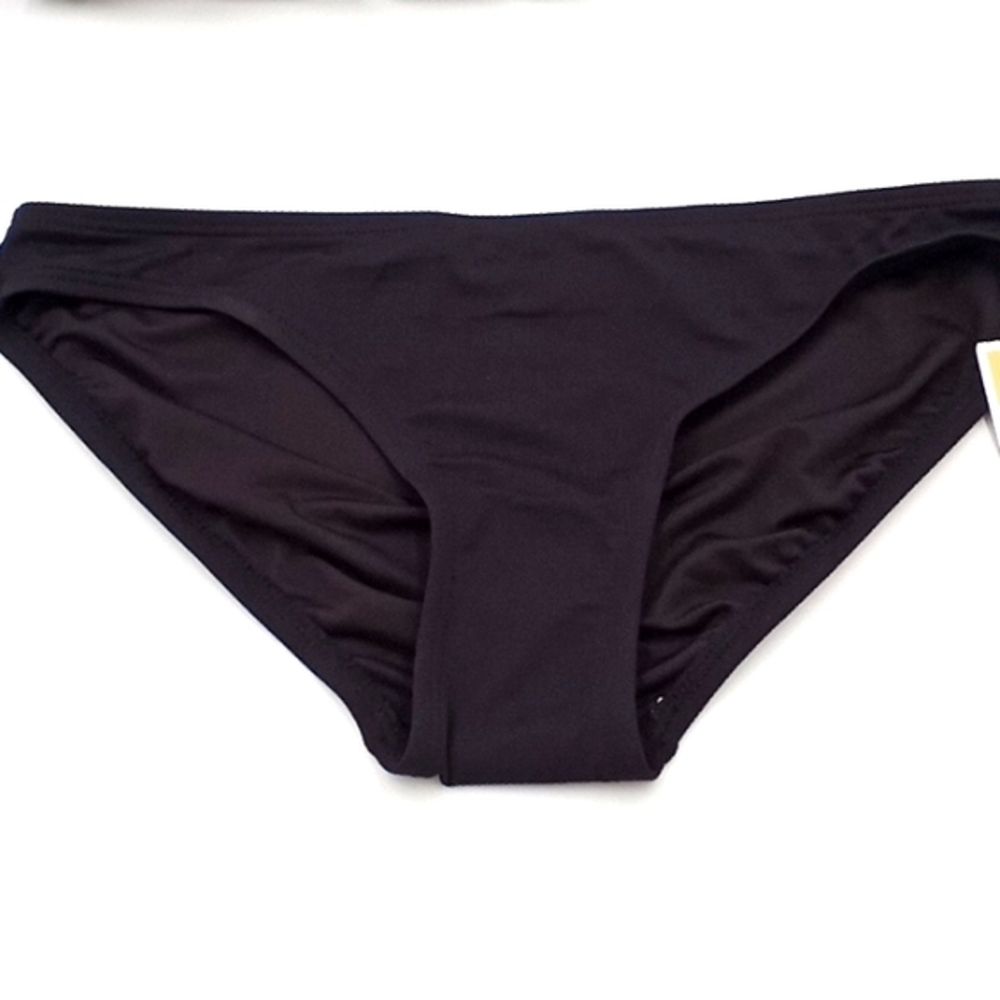 Michael Kors‎ Logo Ring Blouson Underwire Tankini Set Zebra Black S - Picture 7 of 16